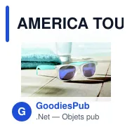 AMERICA TOUCH Lunettes de soleil miroir - Miniature 3