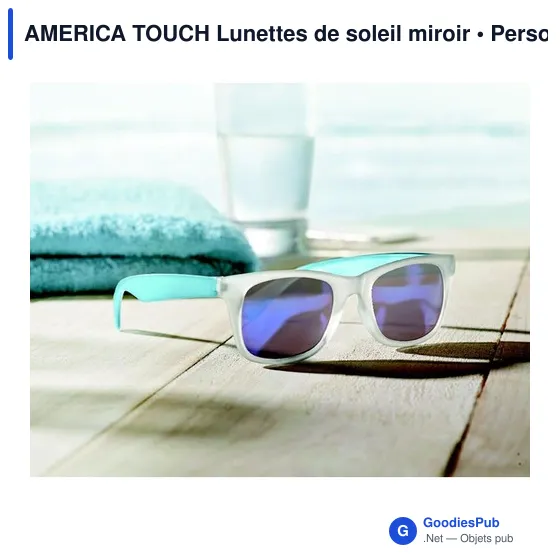 AMERICA TOUCH Lunettes de soleil miroir - Image 3