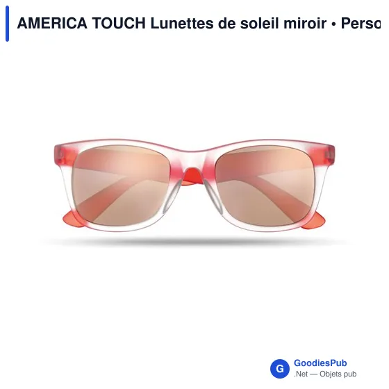 AMERICA TOUCH Lunettes de soleil miroir - Image 4