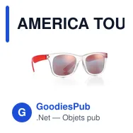 AMERICA TOUCH Lunettes de soleil miroir - Miniature 5