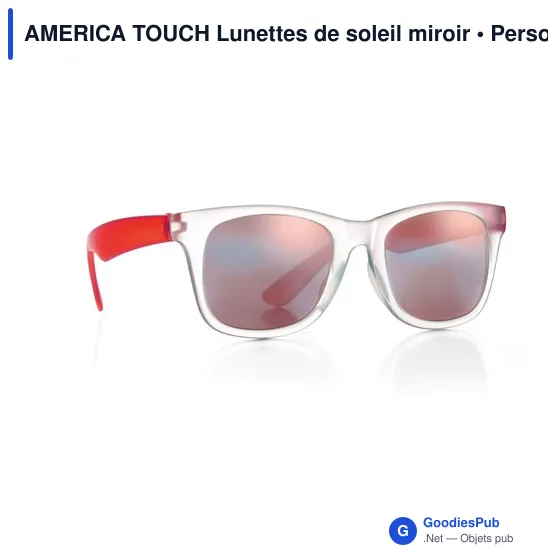 AMERICA TOUCH Lunettes de soleil miroir - Image 5