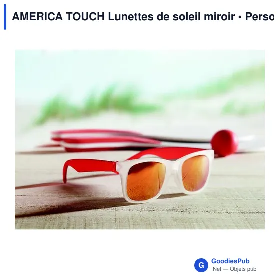 AMERICA TOUCH Lunettes de soleil miroir - Image 6