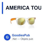 AMERICA TOUCH Lunettes de soleil miroir - Miniature 8