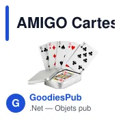 AMIGO Cartes à jouer boîte étain - Miniature 1
