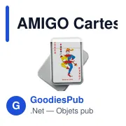 AMIGO Cartes à jouer boîte étain - Miniature 2