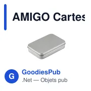 AMIGO Cartes à jouer boîte étain - Miniature 4