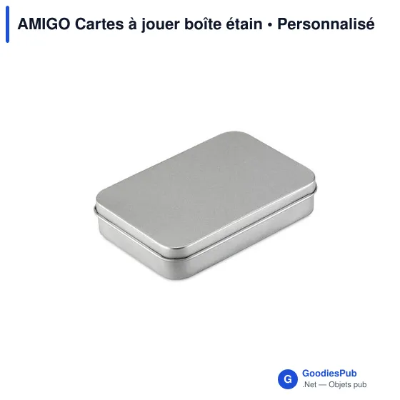 AMIGO Cartes à jouer boîte étain - Image 4