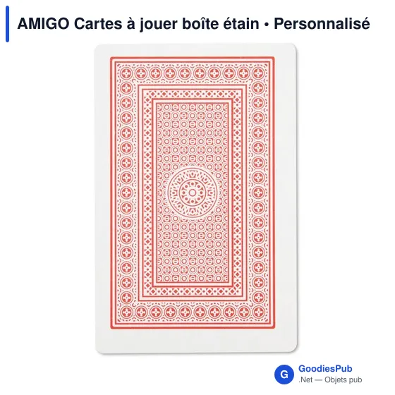 AMIGO Cartes à jouer boîte étain - Image 5