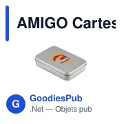 AMIGO Cartes à jouer boîte étain - Miniature 6