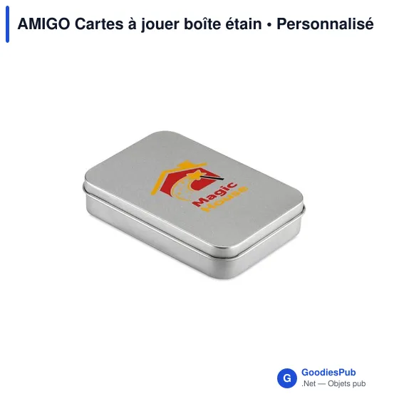 AMIGO Cartes à jouer boîte étain - Image 6