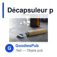Décapsuleur personnalisable Amigo avec logo en bois - Miniature 1