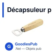 Décapsuleur personnalisable Amigo avec logo en bois - Miniature 3