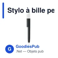 Stylo à bille personnalisable en ABS recyclé avec logo - Miniature 1
