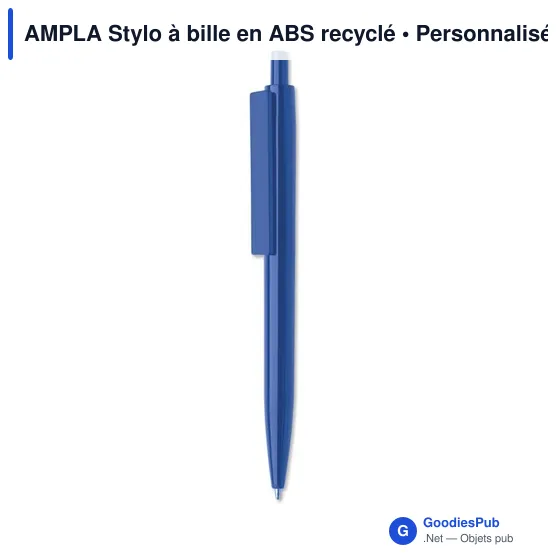 Stylo à bille personnalisable en ABS recyclé avec logo - Image 11