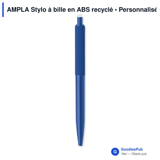 Stylo à bille personnalisable en ABS recyclé avec logo - Image 12