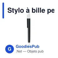 Stylo à bille personnalisable en ABS recyclé avec logo - Miniature 3