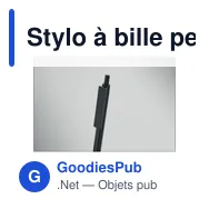 Stylo à bille personnalisable en ABS recyclé avec logo - Miniature 5