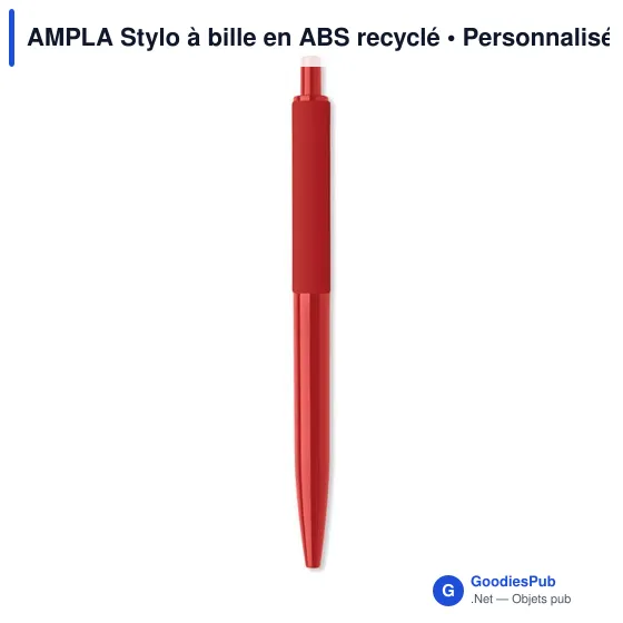 Stylo à bille personnalisable en ABS recyclé avec logo - Image 7