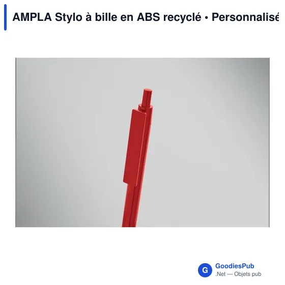 Stylo à bille personnalisable en ABS recyclé avec logo - Image 10