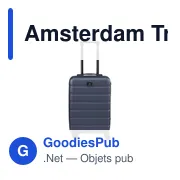 Trolley personnalisable en ABS recyclé avec logo - Amsterdam - Miniature 2
