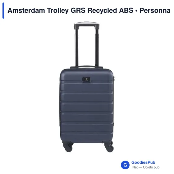 Trolley personnalisable en ABS recyclé avec logo - Amsterdam - Image 2