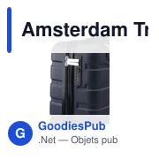 Trolley personnalisable en ABS recyclé avec logo - Amsterdam - Miniature 3