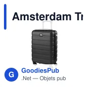 Trolley personnalisable en ABS recyclé avec logo - Amsterdam - Miniature 7