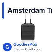Trolley personnalisable en ABS recyclé avec logo - Amsterdam - Miniature 8