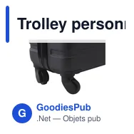 Trolley personnalisable en ABS recyclé avec logo - Amsterdam - Miniature 10