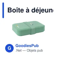 Boîte à déjeuner personnalisable Amuse Classic Lunchbox Large avec logo - Miniature 1