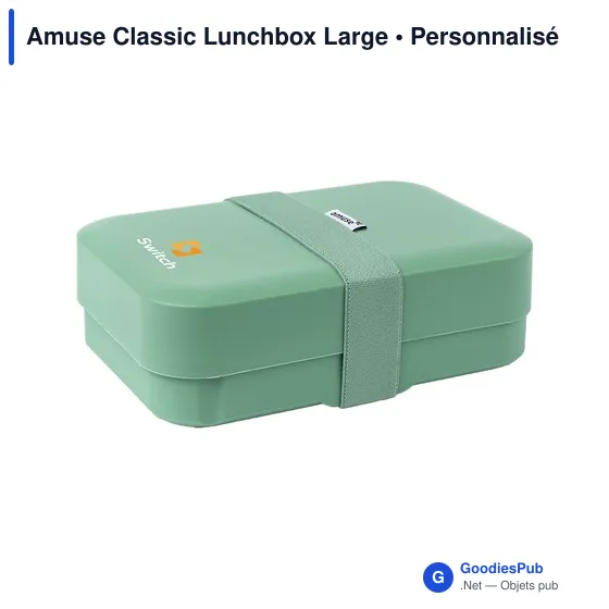 Boîte à déjeuner personnalisable Amuse Classic Lunchbox Large avec logo - Image 2