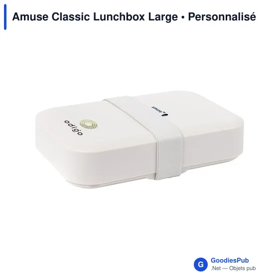 Boîte à déjeuner personnalisable Amuse Classic Lunchbox Large avec logo - Image 3