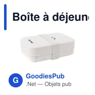 Boîte à déjeuner personnalisable Amuse Classic Lunchbox Large avec logo - Miniature 4