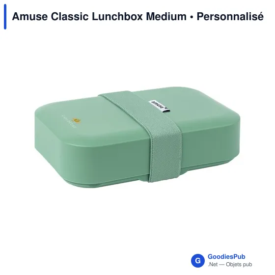 Boîte à déjeuner personnalisable Amuse Classic Lunchbox Medium avec logo - Image 3