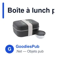 Boîte à lunch personnalisable Amuse Lunchbox 3-in-1 avec logo - Miniature 1