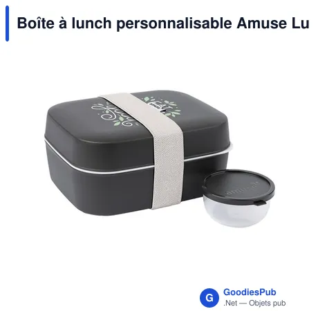 Boîte à lunch personnalisable Amuse Lunchbox 3-in-1 avec logo