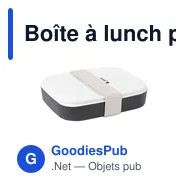 Boîte à lunch personnalisable Amuse Lunchbox 3-in-1 avec logo - Miniature 4