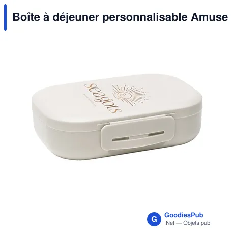 Boîte à déjeuner personnalisable Amuse Lunchbox Clip 670 ml avec logo
