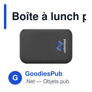 Boîte à lunch personnalisable Amuse en plastique recyclé avec logo - Miniature 11