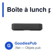 Boîte à lunch personnalisable Amuse en plastique recyclé avec logo - Miniature 3