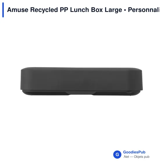 Boîte à lunch personnalisable Amuse en plastique recyclé avec logo - Image 3