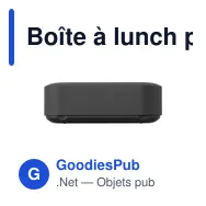 Boîte à lunch personnalisable Amuse en plastique recyclé avec logo - Miniature 4