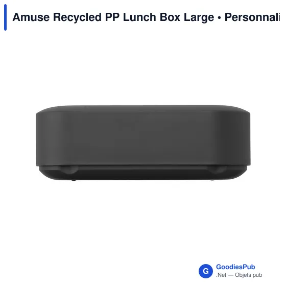 Boîte à lunch personnalisable Amuse en plastique recyclé avec logo - Image 4