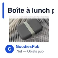 Boîte à lunch personnalisable Amuse en plastique recyclé avec logo - Miniature 5