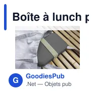Boîte à lunch personnalisable Amuse en plastique recyclé avec logo - Miniature 6