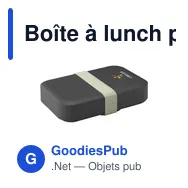 Boîte à lunch personnalisable Amuse en plastique recyclé avec logo - Miniature 7