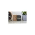 Variante gris - Boîte à lunch personnalisable Amuse en plastique recyclé avec logo