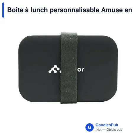 Boîte à lunch personnalisable Amuse en plastique recyclé avec logo