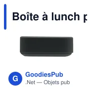 Boîte à lunch personnalisable Amuse en plastique recyclé avec logo - Miniature 11