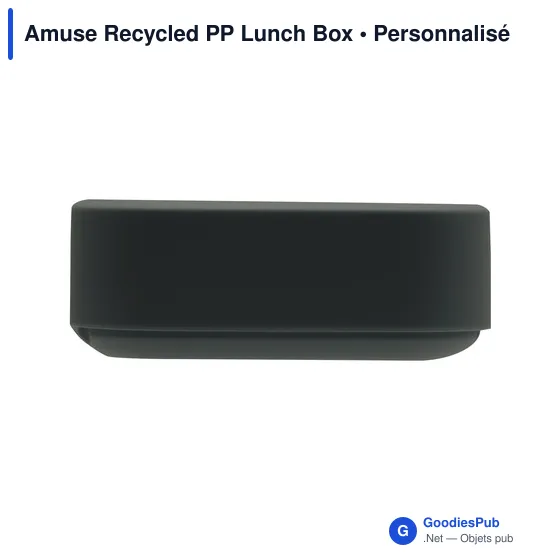 Boîte à lunch personnalisable Amuse en plastique recyclé avec logo - Image 11